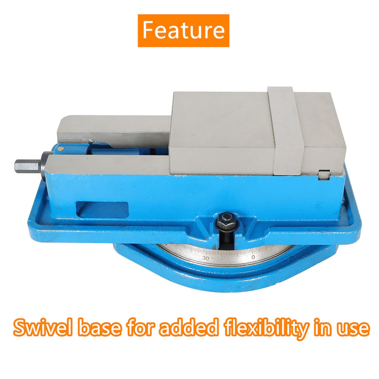 waltyotur 4 x 4-1/8 Precision Mill Vise Anti-Jaw Lifting W/Swivel Base, Lockdown CNC Milling Machine Vise With Base Clamp Vise for Milling Shaping waltyotur