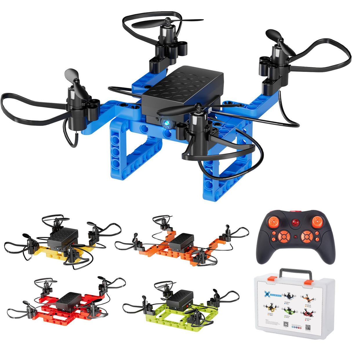 TECHVIO Mini Drone for Kids and Beginners,Creative 5-IN-1 DIY Drone Building Kits for Kids to Build Your Own Drones,5 Different Designs, Altitude Hold, 3D Flips,Easy to Build and Fly,Great Gifts for Boys&Girls to Enjoy Building,Flying and Fixing Fun TECHVIO