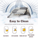 Y-PLWOMEN Plaid Quilt King Size - 100% Cotton Farmhouse King Quilt with 2 Pillow Shams, Breathable Lightweight Comforter Quilted Bedspreads Bedding Set, Grey Brown, King(98 * 106 Inch) Y-PLWOMEN