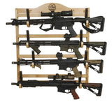 Old Cedar Outfitters Hardwood Wall-Mounted Gun Rack; Adjustable for Long Guns and Long Pistols Old Cedar Outfitters