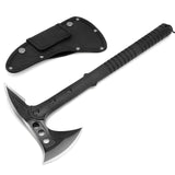 Hitdudu Camping Axe, Survival Throwing Hatchet with Sheath, Tactical Tomahawk with Spike, Nylon Fiber Handle for Outdoor Survival Hiking Camping Hitdudu