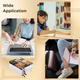 Tideme 4 PCS Sublimation Blank Notebooks, Faux Leather Journal Notebooks, DIY Small Notebook Notepads, A6-200 PagesCustomizable Hardcover Blank Notebooks for School Office Supplies Tideme