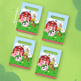 MEMOVAN Farm Party Gift Bags - 30pcs, Farm Party Favors with Plastic Goodies, Candy Treat Snack Bags for Kids, Barnyard Cow Farmhouse Theme Birthday & Baby Shower Decoration MEMOVAN