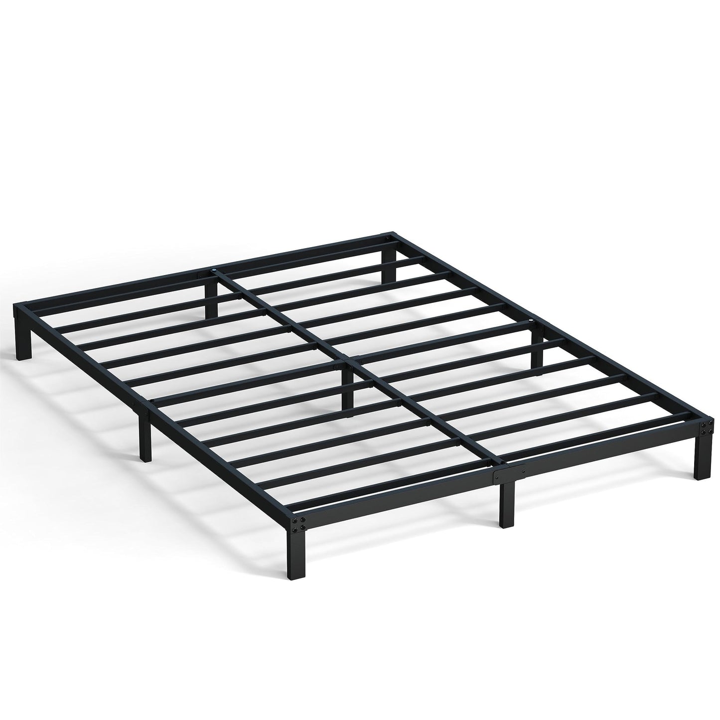 Maenizi 8 Inch Bed Frame Queen Size No Box Spring Needed, Heavy Duty Queen Platform Metal Bed Frame Support Up to 3000 lbs, Easy Assembly, Noise Free, Black