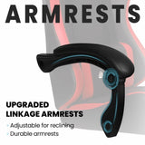 N-GEN GAMING Video Gaming Chair with Footrest High Back Ergonomic Comfortable Office Computer Desk with Lumbar Support Height Adjustable with PU Leather Recliner for Adults Women Men (Red) N-GEN GAMING