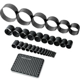 YKSPLUSK Leather Circle Cutter Tool Set, 31 Pieces Circle Punch Tools 1-25mm 30 35 40 45 50 55mm, High Carbon Steel Round Leather Cutting Dies - Hole Punch Tool Kit for DIY Crafts YKSPLUSK