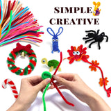 Pipe Cleaners Craft Supplies,Multi-Colored Chenille Stems for DIY Arts Crafts Project,Green Pipe Cleaners Bulk Easter Basket Stuffers,Fidget Toys for Ages 8-13,Teen Girl Gifts,Kids Crafts VZF