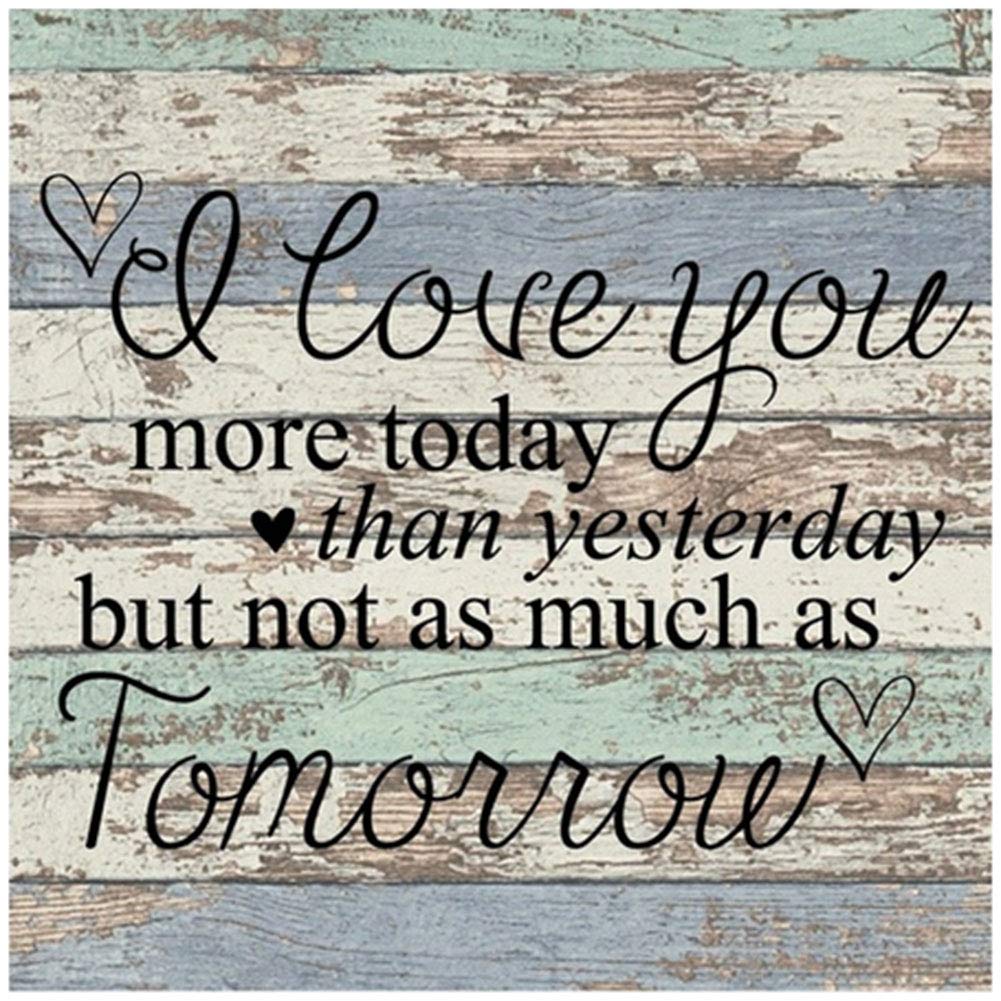 YALKIN 5D Diamond Painting Kits for Adults, DIY Diamond Number Rhinestone Painting Kits for Adults and Embroidery Diamond Arts Craft Home Decor 11.82X11.82 inch (Love You More Today) … YALKIN