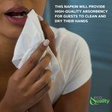 EcoQuality White Low Fold Dispenser Napkins,400/pack 1-Ply, 3 1/2 x 5 in, Dispenser Napkin Refill, Everyday Napkins, Perfect for Restaurants, Diners, Bodegas & Home EcoQuality
