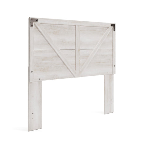 Signature Design by Ashley Shawburn Modern Farmhouse Headboard, Queen, Whitewash Signature Design by Ashley