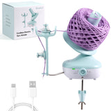 Etcokei Cordless Yarn Winder, Rechargeable Electric Yarn Ball Winder with 2200mAh Battery, Compact Yarn Cake Winder for Crocheting, Smart Automatic Yarn Spinner, Ideal Helper for Craft Lovers(Mint) Etcokei