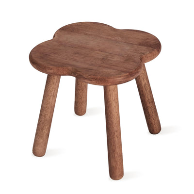 Jurath Wooden Step Stool for Adults Upgraded11.6inch Small Wooden Stool with Four Detachable and Assembled Legs for Bathroom, Kitchen, Bedroom, Plant Stand (Natural Solid Wood top and Legs)