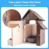 Q-DIRT PRO Bird House with Camera, Smart Birdhouse with Camera Solar Power, 1080p HD WiFi Outdoor Bird Box, Auto Capture Bird Videos & Motion Detection, Nesting Box for Birds (Dark Color, Normal) Q-DIRT PRO