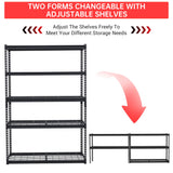 COZONY 48x18x72 Inch Garage Shelving, 5 Tier Heavy Duty Wire Shelf 2500 Lbs Capacity, Adjustable Metal Shelves, Industrial Utility Shelf Rack for Garage, Basement, Pantry, Warehouse COZONY
