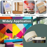EFOK 10 Pack Masking Tape 2 Inch Wide Bulk, 2025 Upgrade White Painters Tape Anti-UV General Purpose, 1.88 Inch × 55 Yards Total 550 Yards EFOK
