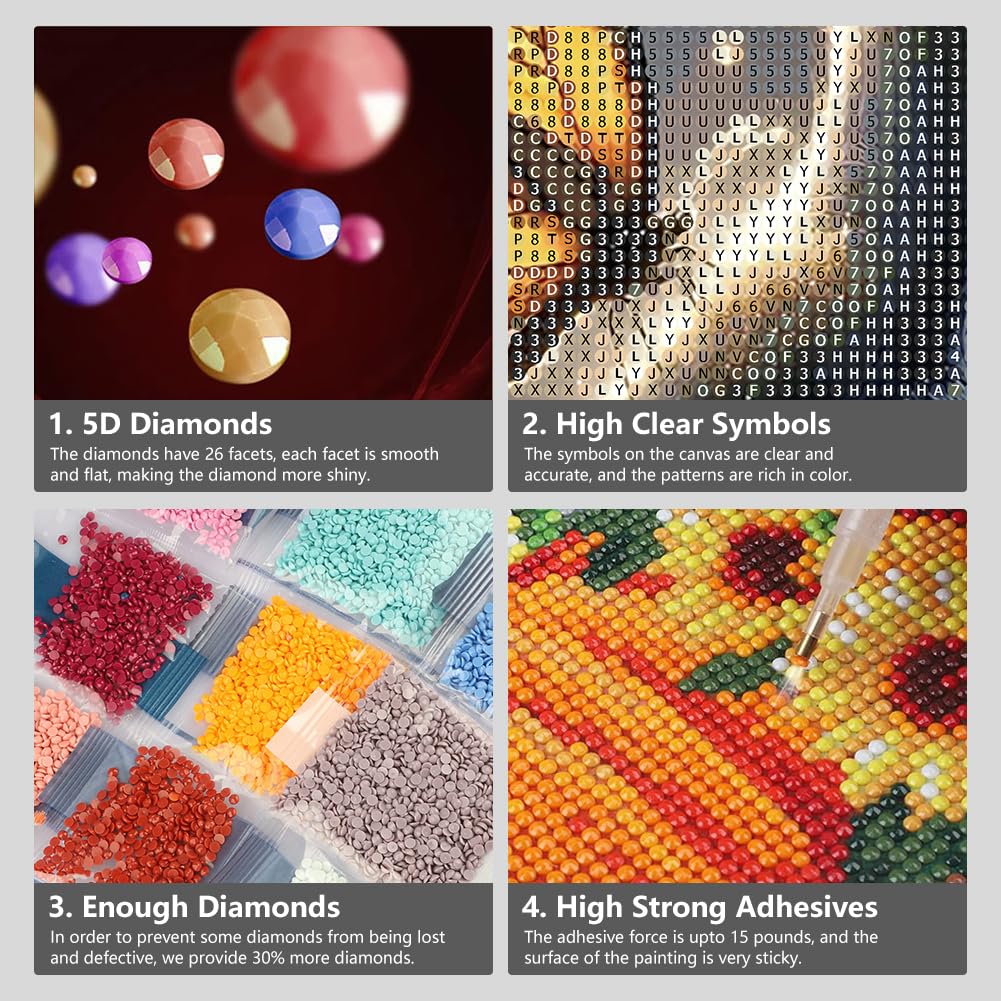 SJUTOUCI Cat Butterfly Diamond Painting Kits for Adults, Diamond Art Kits for Beginners, DIY 5D Full Drill Gem Craft Art for Home Decoration Gift 12x12 inch, Animals SJUTOUCI