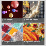 SJUTOUCI Cat Butterfly Diamond Painting Kits for Adults, Diamond Art Kits for Beginners, DIY 5D Full Drill Gem Craft Art for Home Decoration Gift 12x12 inch, Animals SJUTOUCI