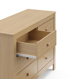 Graco Noah 6-Drawer Dresser (Driftwood) – GREENGUARD Gold Certified, Wood Dresser for Bedroom, Kids & Nursery Storage Chest, Safety Interlocking Drawers, Pre-Installed Tracks, Kids Chest Graco