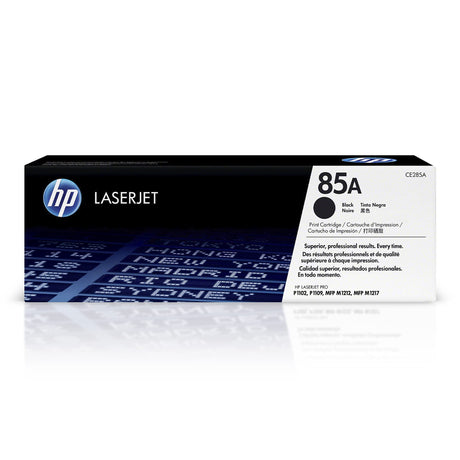 HP 85A Black Toner Cartridge | Works with HP LaserJet Pro P1102, P1109 Series, HP LaserJet Pro MFP M1212, M1217 Series | CE285A HP