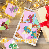 5D Diamond Painting Corner Bookmark Dinosaur Pattern DIY Book Marks Triangle Book Lovers Festival Gifts Presents for Women Girls Boys Art Craft Reading Lovers(8 Pcs) KACASHIP