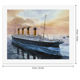 Retro Titanic Famous Old Historic Paint by Numbers for Adults Beginner DIY Painting Kits Wall Art for Home Office Decor WoodArtSupply
