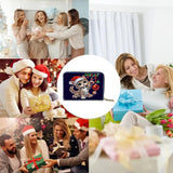 yzARTche Diamond Art Painting Christmas Credit Card Wallet, RFID Blocking Gem Art Leather Zipper Card Holder Wallet for Women-11-Cat yzARTche