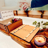 Wedding Keepsake Box With Lids Engagment Gifts for Couples Wood Storage Memory Box Bridal Shower Gifts Marriage Christmas Newlywed Gift Anniversary Neamon