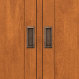 SIMPLIHOME Draper Solid Hardwood Wide Mid Century Modern Storage Cabinet for The Living, Entryway and Family Room, 36 inch, Teak Brown SIMPLIHOME