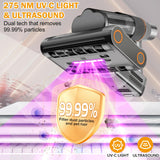 DAVANPAL Powerful Mattress Vacuum Cleaner,Handheld Bed Vacuum with UV-C Light, 16Kpa Strong Suction, 30000 RPM Dual Drum Brushes, 140°F Hot Air & Ultrasonic Tech, 500W Corded for Quick Dust Removal DAVANPAL