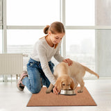 AAZZKANG Set of 2 Door Mats Outdoor Multi-Purpose Blank Doormat Non Slip Shoe Mats Ultra Absorb Mud Easy to Clean Entrance Mat for Outside,Inside,Garden Brown AAZZKANG