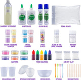 Discovering DIY Slime Kit for Girls and Boys - 52-Piece Slime Making Kit for Kids w/Craft Supplies - Makes Unicorn, Cloud, Butter, Galaxy, Mermaid and Slime for Kids Discovering DIY