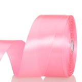 YASEO 1 1/2 Inch Flamingo Pink Solid Satin Ribbon, 50 Yards Craft Fabric Ribbon for Gift Wrapping Floral Bouquets Wedding Party Decoration YASEO
