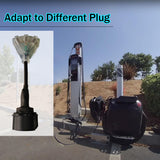 EVHIKING J1772 to Nema 5-15/5-20 Discharger, EV Station Charging Adapter with 0.25M Cable and Three Sockets,EV Adapter Plug,J1772 to Nema 5-20 for E-Bike/Scooter/One Wheel EVHIKING