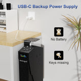 movgul Gun Safe, Biometric Drop Down Bedside Gun Safe Quick Access Handgun Safe Mount Pistol Safe for Desk, Car, Nightstand movgul