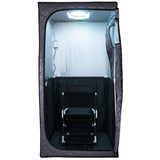 Durasage 1-Person Infrared Sauna for Home, Ultra Low EMF Infrared Panels, LED Lighting, Heating Foot Pad and Portable Chair (1-Person) Durasage