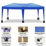 10x20 Blue Pop Up Canopy Tent with 6 Removable Sidewalls Commercial Heavy Duty Canopy UPF 50+ All Weather Waterproof Outdoor Canopy Wedding Tents for Parties Gazebo with Carry Bag and 6 Sandbags susici