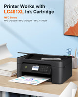 E-Z Ink Pro LC401XL LC401 Compatible Ink Cartridges Replacement for Brother LC401XL LC 401 XL to use with MFC-J1010DW MFC-J1012DW MFC-J1170DW (Black Cyan Magenta Yellow, 4 Pack) E-Z Ink Pro