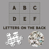 Impossible Flower Wolf Puzzles for Adults 1000 Pieces, Hard Difficult Animals White Jigsaw Puzzles, Floral Winter Wolves Art Puzzles BBOLDIN