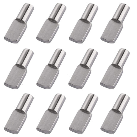 5mm Shelf Pegs Pins,60 Pieces Cabinet Furniture Spoon Shape Support Pegs for Shelves Nickel Plated Delatanus