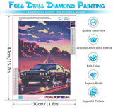 Euibziy Diaomnd Painting Kits for Adults DIY 5D Round Full Drill Car Diamond Art Adult Diamond Painting Very Suitable for Home Leisure and Wall Decoration 11.8x15.7inch Euibziy