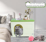 Waterproof Cat House Outdoor Indoor, Plastic Cat House for Outdoor Cats Feral Cat House Outdoor, Sturdy Cat Bed for Small Pet, Spacious, Assemble Easily -Grey Rockever