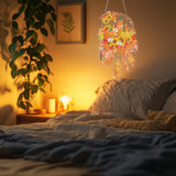 Saillong 2 Pcs Fall Thanksgiving Diamond Art Hanging Kits for Adults DIY Thanksgiving Diamond Painting Suncatcher Fall Pumpkin Dream Catcher Hanging Decor Autumn Wind Chime Decor for Home Wall Window Saillong