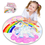 Unicorn Floor Puzzle for Kids Ages 3-5 Years Old: 70 Pieces Large Jigsaw Puzzles for Toddlers 4-8 Learning Educational Development Toys Game Girls Christmas Birthday Easter Gift FunPaxido
