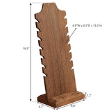 MOOCA Wooden Freestanding Necklace Holder Stand for Multiple Necklaces, Necklace Display Stand, Jewelry Display Stand for Vendor, Brown Color MOOCA