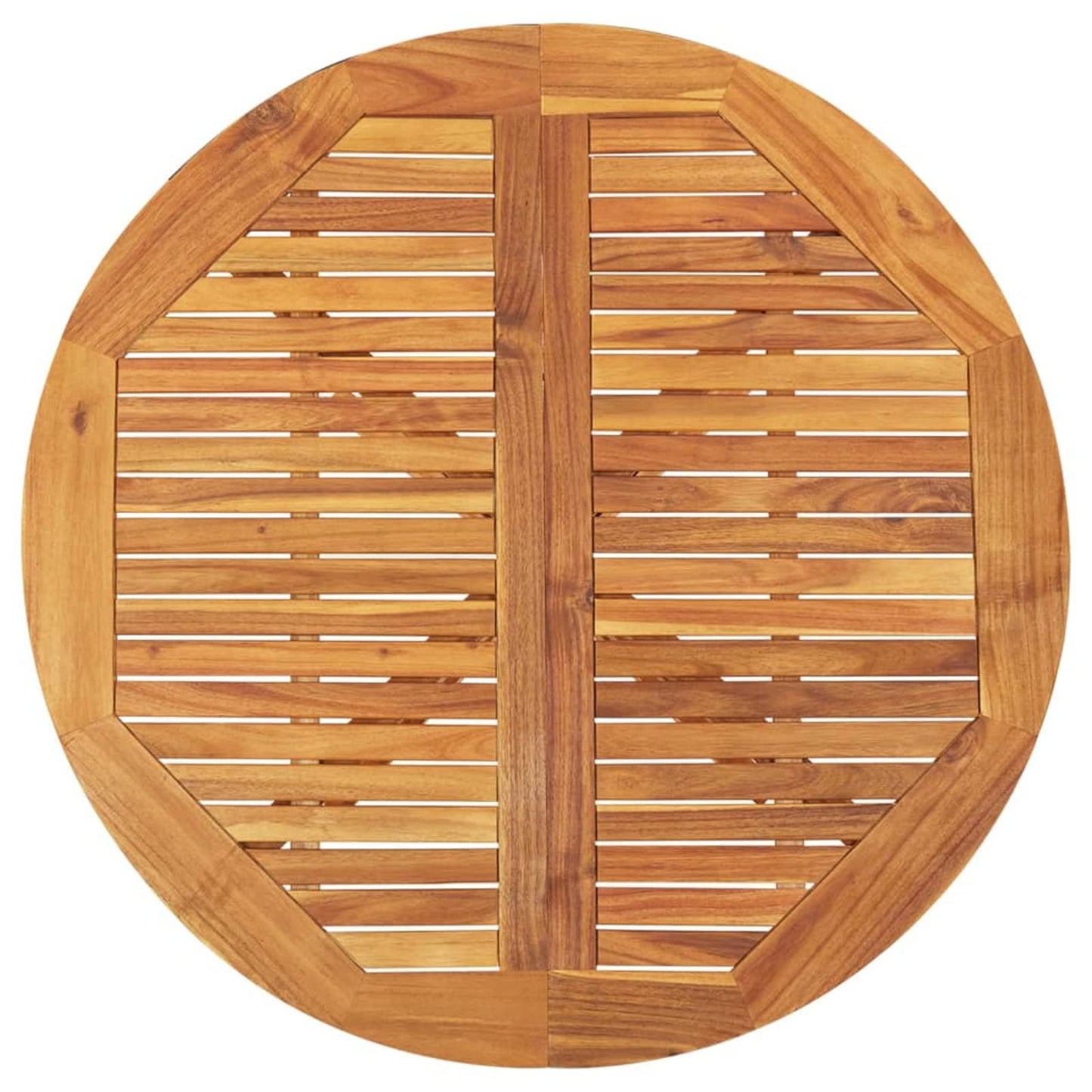 ECILKUC Patio Table Wood Acacia Round Outdoor Dining Table for Backyard, Garden, Balcony, Outdoor Indoor Furniture 43.3 x 29.5 Inches (Dia. x H) - WoodArtSupply