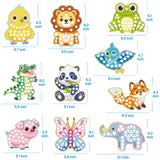 iGetooy 10 Sets DIY Mosaic Stickers for Kids, Animal Art Craft Kit with 720+ Stickers, Travel Toys for Kids, Birthday Gifts for Girls and Boys 3-8 Year Olds iGetooy
