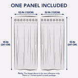 PureFit Outdoor Curtains for Patio Waterproof Weatherproof, UV and Fade Resistant Outside Curtains for Gazebo, Front Porch, Pergola, Sun Blocking Privacy Curtain, 52W x 95L inch, 1 Panel, Beige PureFit