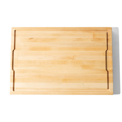 Made In Cookware - Butcher Block - Maple Wood - Crafted in USA - Thick Charcuterie Board with Side Handles - 17.75x11.75"