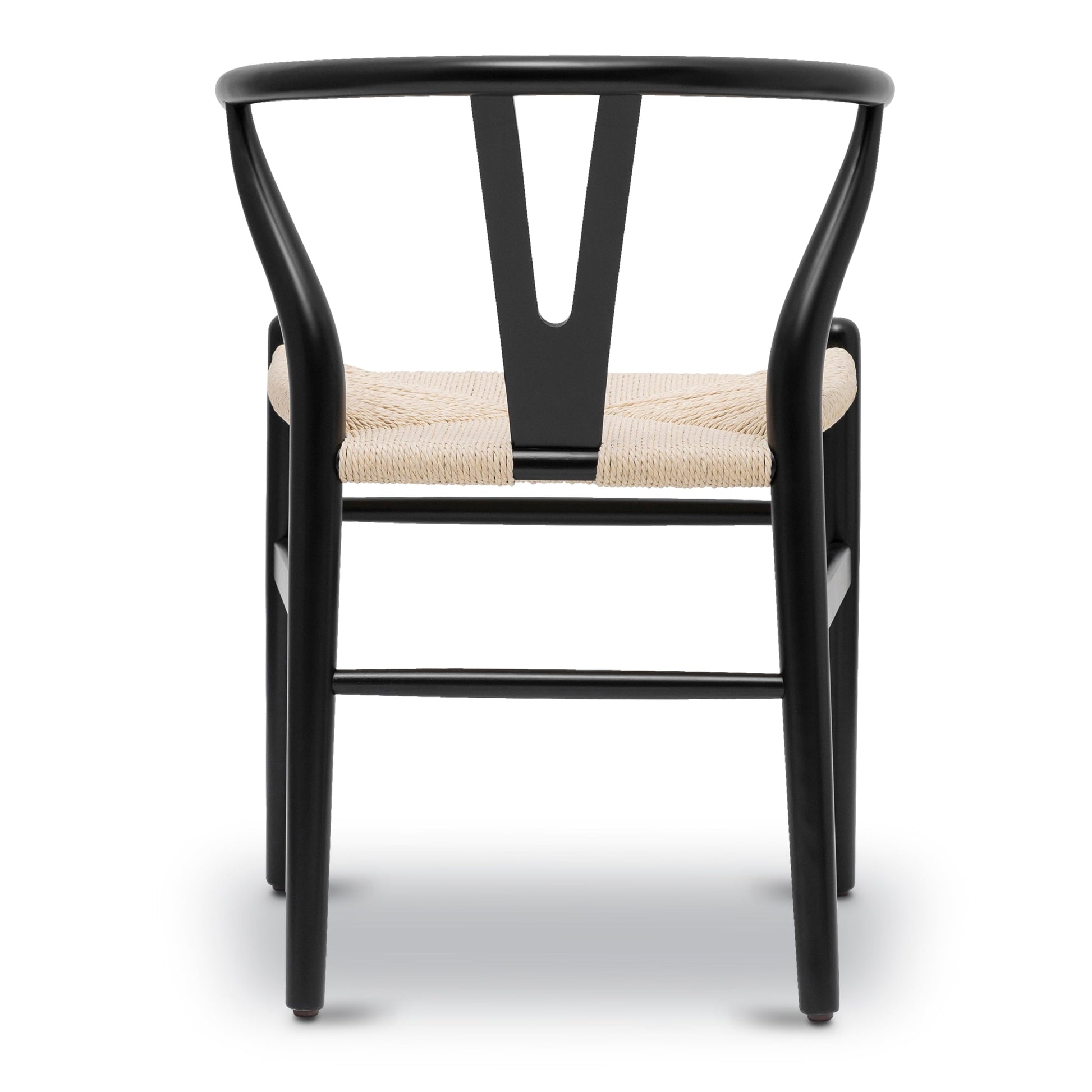 POLY & BARK Weave Chair, Single, Black - WoodArtSupply