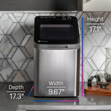 GE Profile Opal 1.0 Nugget Ice Maker| Countertop Pebble Ice Maker | Portable Ice Machine Makes up to 34 lbs of Ice Per Day | Stainless Steel Profile